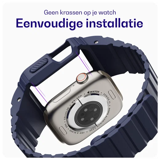 Buddi Forge - Apple Watch 40/41MM - Bandje & Hoesje Blauw afbeelding 5