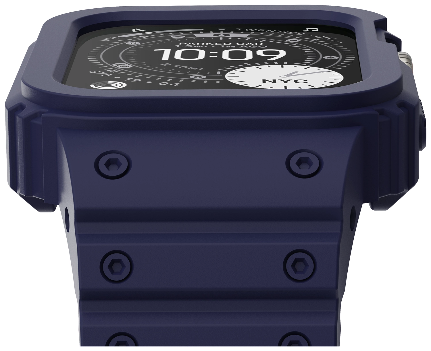 Buddi Forge - Apple Watch 44/45MM - Bandje & Hoesje Blauw afbeelding 14