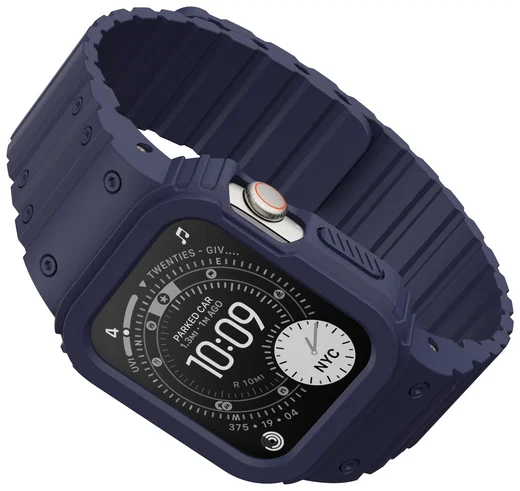 Buddi Forge - Apple Watch 44/45MM - Bandje & Hoesje Blauw afbeelding 15
