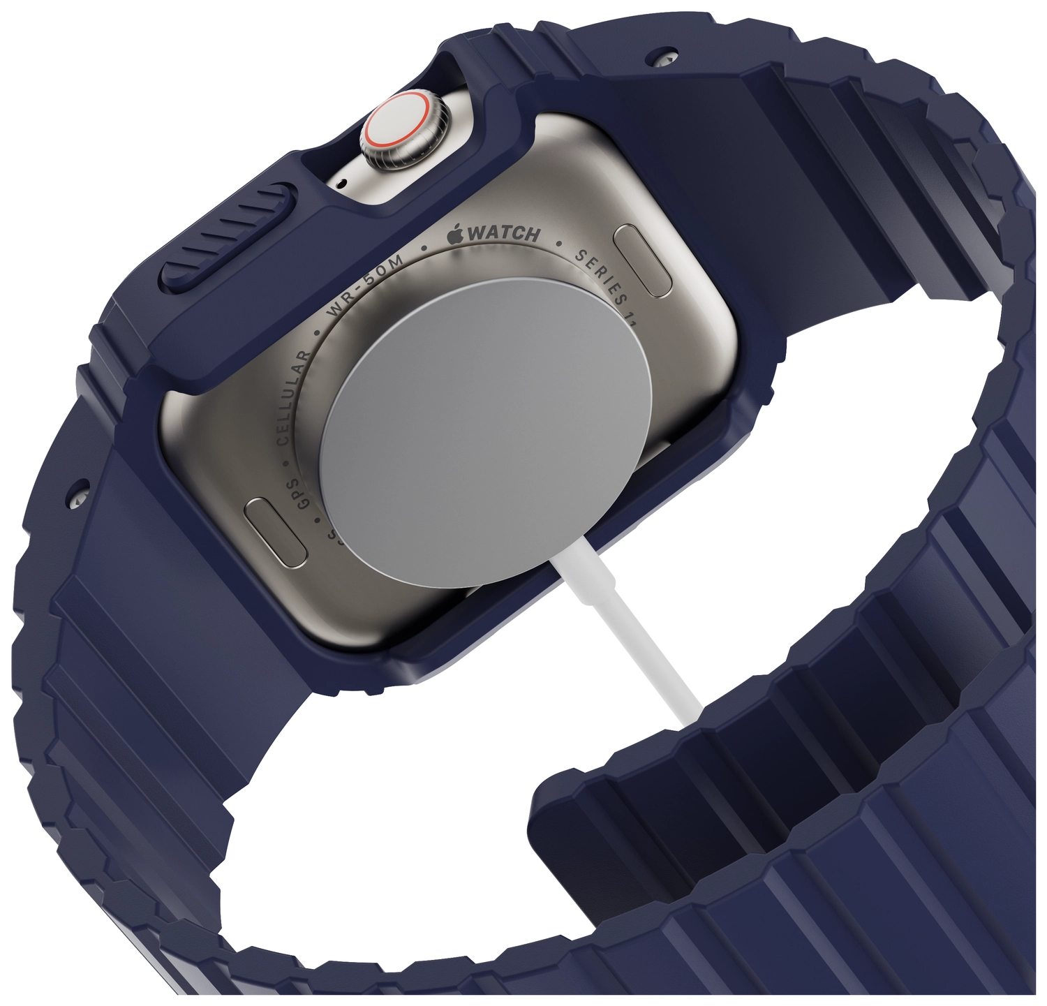 Buddi Forge - Apple Watch 44/45MM - Bandje & Hoesje Blauw afbeelding 16
