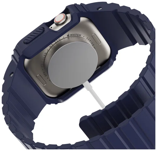 Buddi Forge - Apple Watch 44/45MM - Bandje & Hoesje Blauw afbeelding 16
