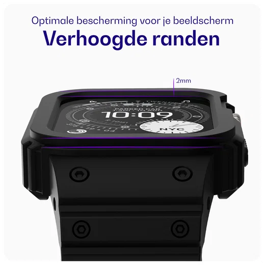 Buddi Forge - Apple Watch 49MM - Bandje & Hoesje Zwart afbeelding 2