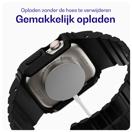 Buddi Forge - Apple Watch 49MM - Bandje & Hoesje Zwart afbeelding 4