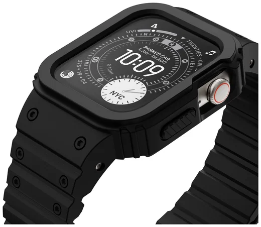 Buddi Forge - Apple Watch 49MM - Bandje & Hoesje Zwart afbeelding 13