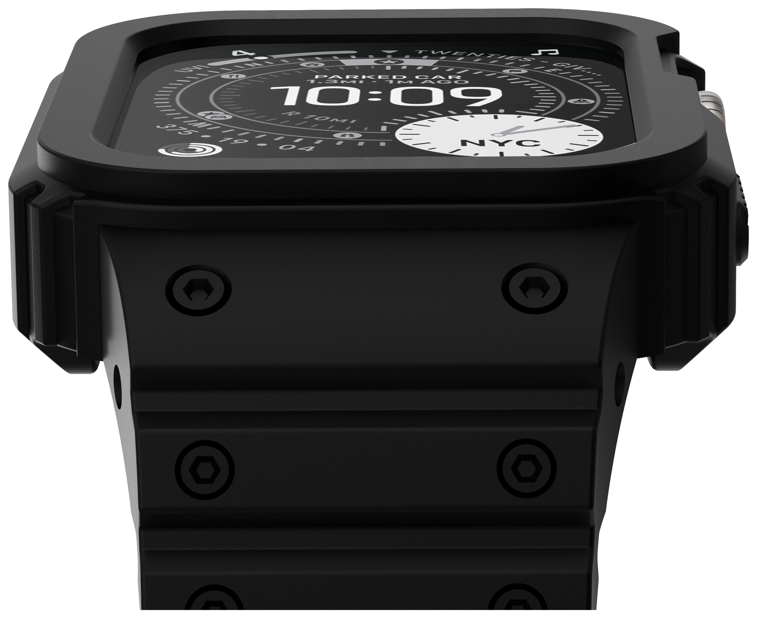 Buddi Forge - Apple Watch 49MM - Bandje & Hoesje Zwart afbeelding 14