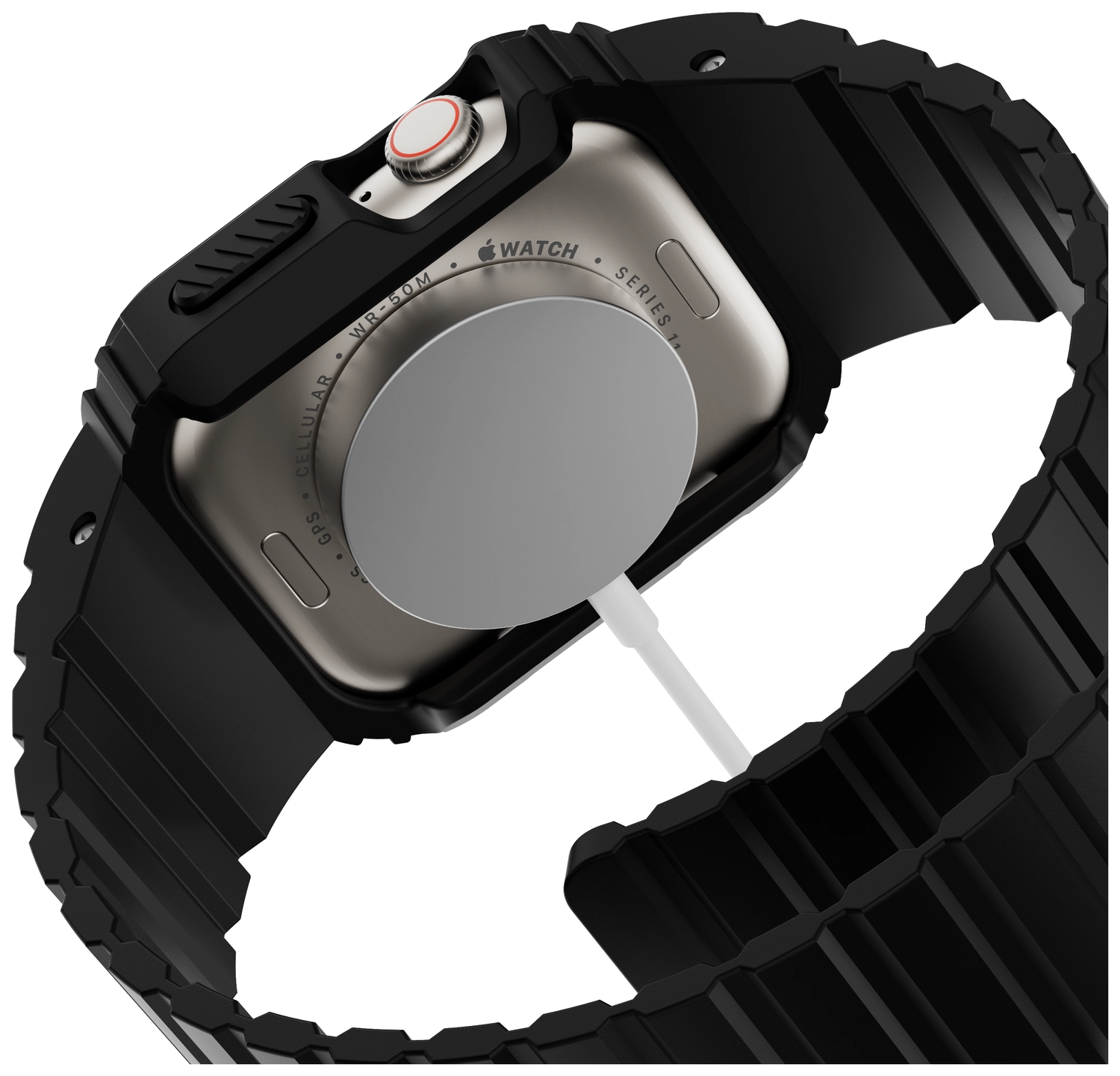 Buddi Forge - Apple Watch 49MM - Bandje & Hoesje Zwart afbeelding 16
