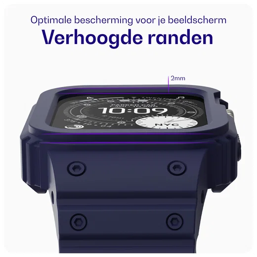 Buddi Forge - Apple Watch 49MM - Bandje & Hoesje Blauw afbeelding 2