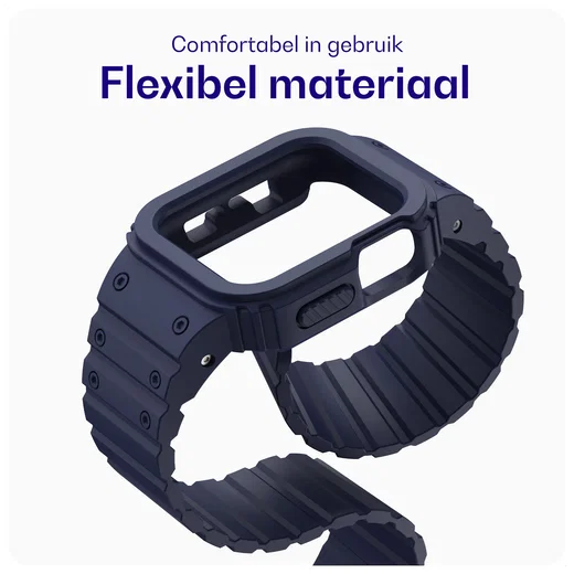 Buddi Forge - Apple Watch 49MM - Bandje & Hoesje Blauw afbeelding 6
