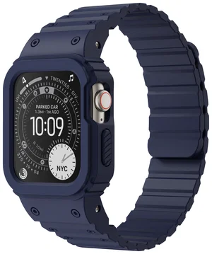 Buddi Forge - Apple Watch 49MM - Bandje & Hoesje Blauw