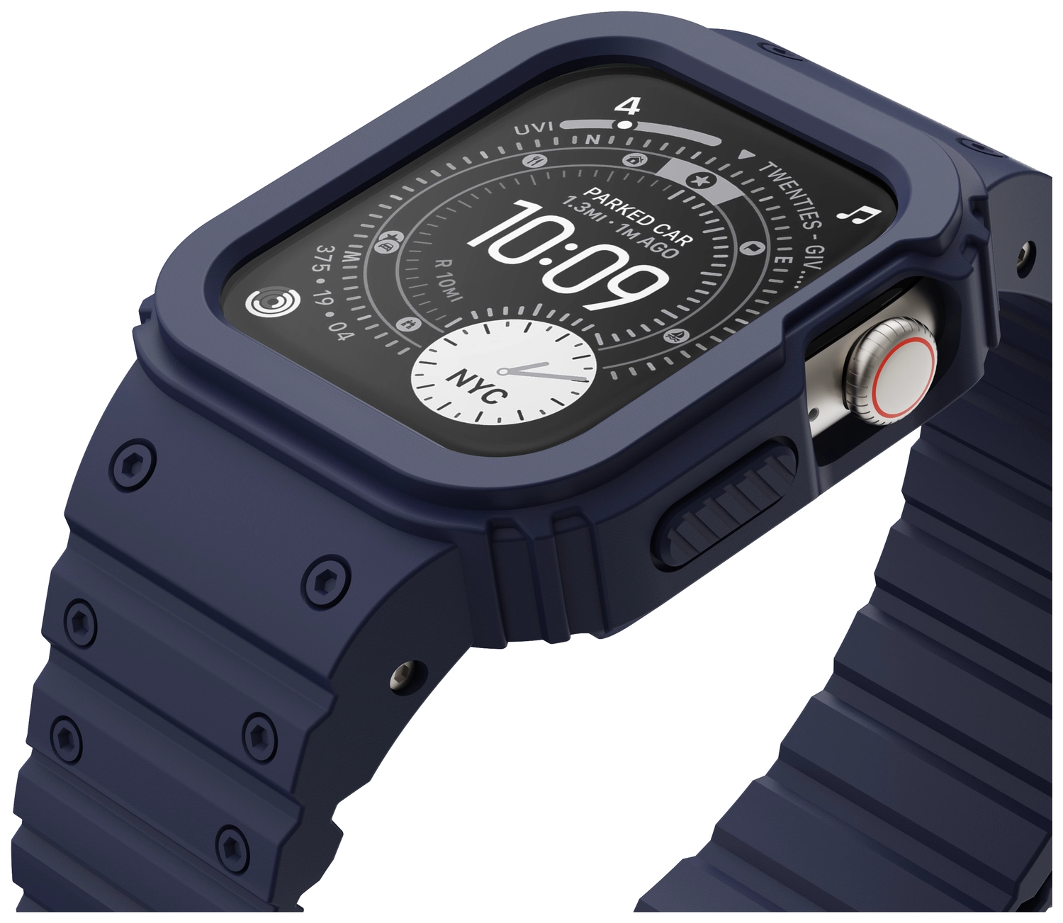 Buddi Forge - Apple Watch 49MM - Bandje & Hoesje Blauw afbeelding 13