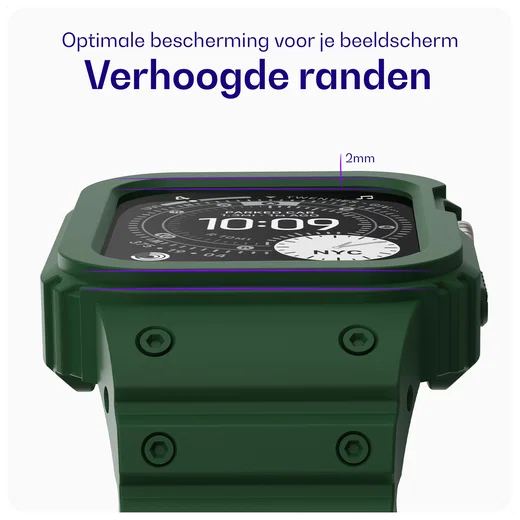 Buddi Forge - Apple Watch 49MM - Bandje & Hoesje Groen afbeelding 2