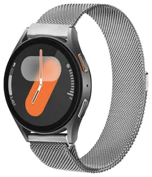 SBG Universeel Smartwatch / Horloge Bandje - Milanees - 20MM - Zilver afbeelding