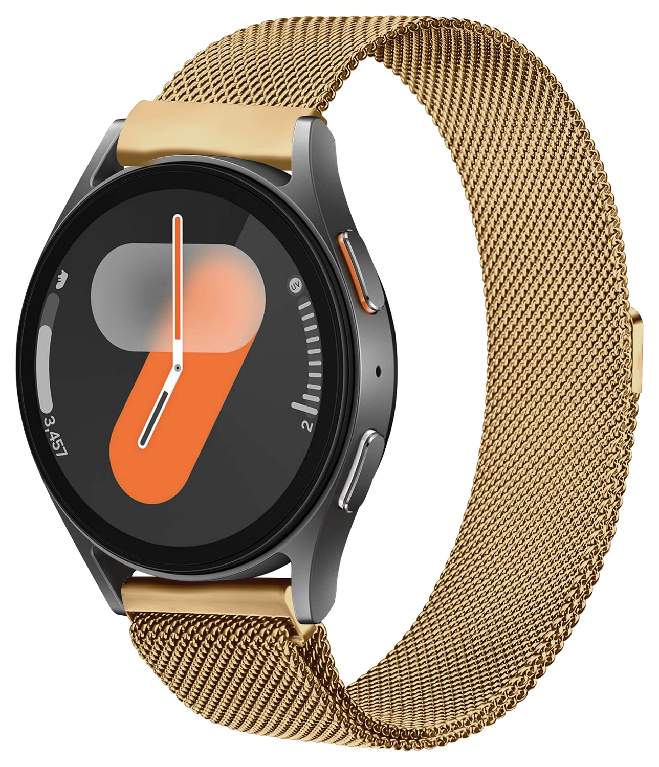 SBG Universeel Smartwatch / Horloge Bandje - Milanees - 20MM - Goud afbeelding 1