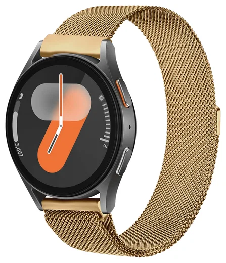 SBG Universeel Smartwatch / Horloge Bandje - Milanees - 20MM - Goud afbeelding 1
