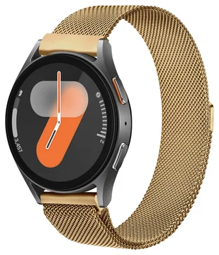 SBG Universeel Smartwatch / Horloge Bandje - Milanees - 20MM - Goud