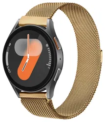 SBG Universeel Smartwatch / Horloge Bandje - Milanees - 20MM - Goud afbeelding