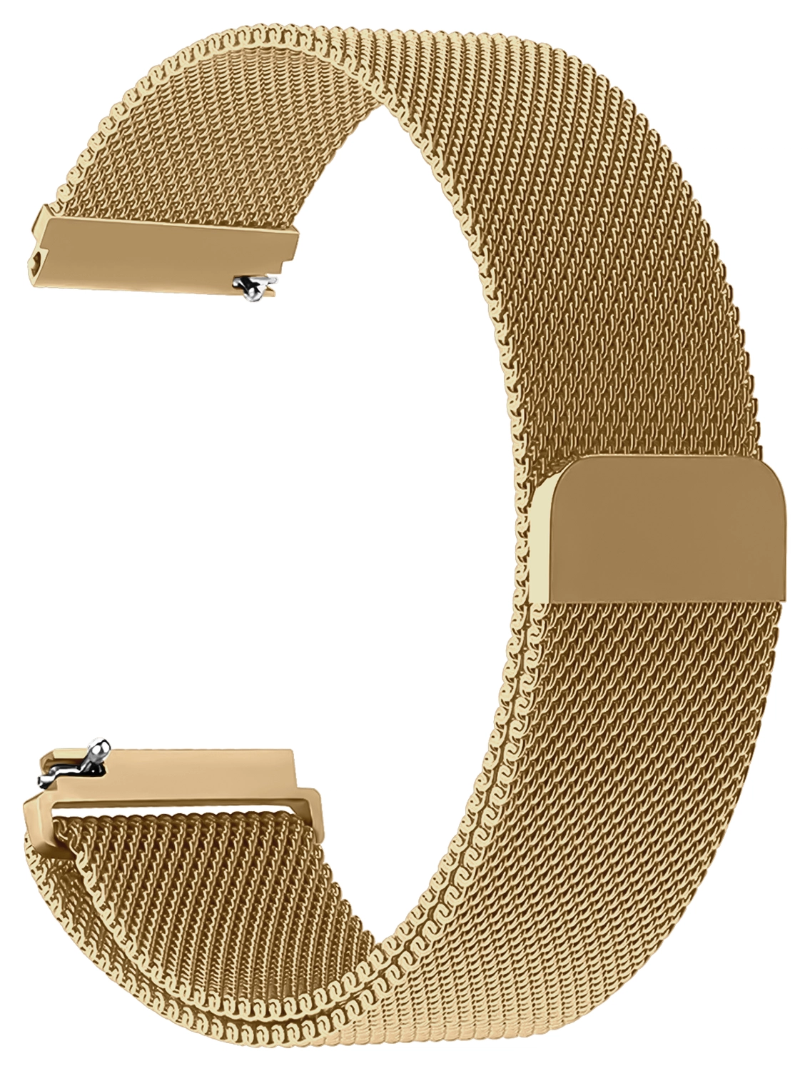 SBG Universeel Smartwatch / Horloge Bandje - Milanees - 20MM - Goud afbeelding 7