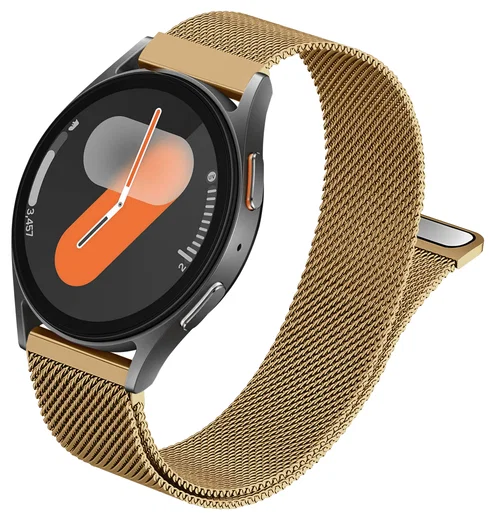 SBG Universeel Smartwatch / Horloge Bandje - Milanees - 20MM - Goud afbeelding 8