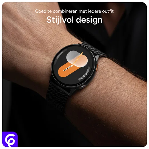 SBG Universeel Smartwatch / Horloge Bandje - Milanees - 20MM - Sterrenlicht afbeelding 5