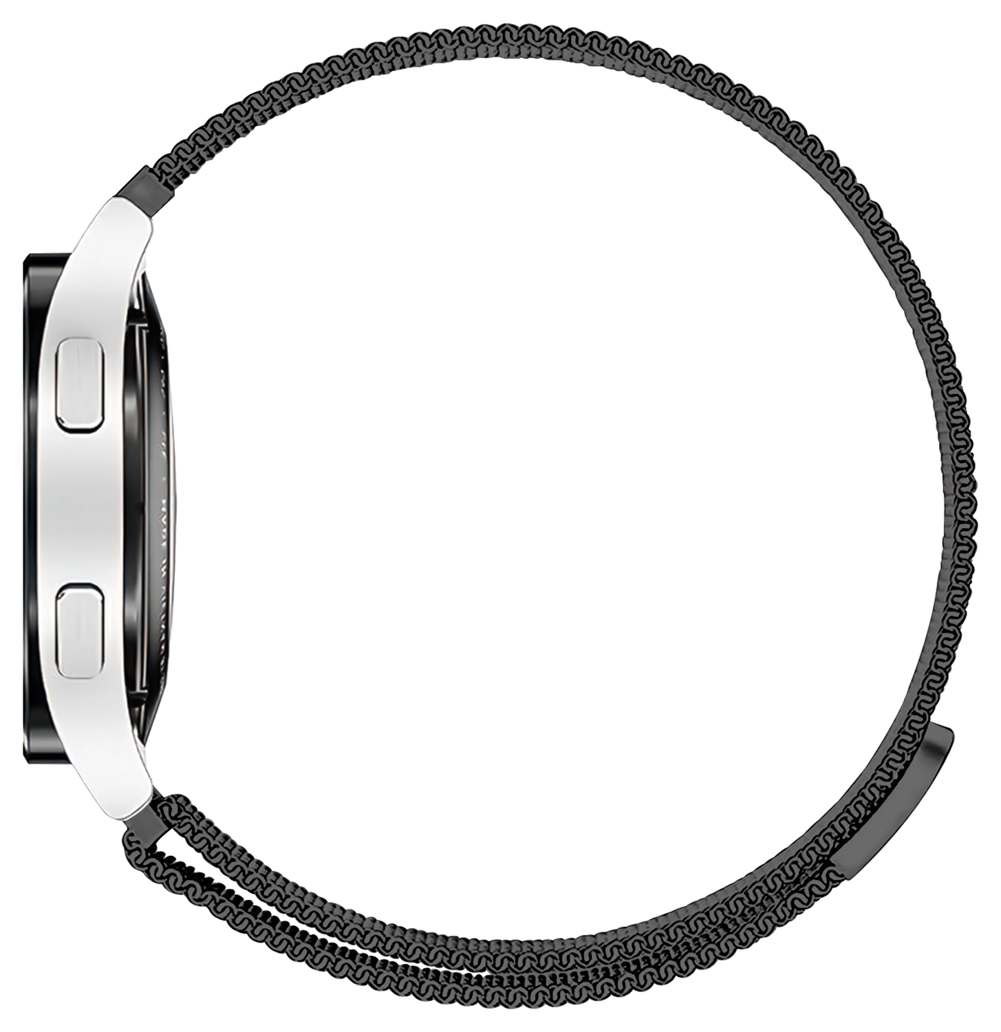 SBG Universeel Smartwatch / Horloge Bandje - Milanees - 22MM - Zwart afbeelding 10