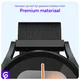 SBG Universeel Smartwatch / Horloge Bandje - Milanees - 22MM - Zwart afbeelding 3