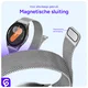 SBG Universeel Smartwatch / Horloge Bandje - Milanees - 22MM - Zilver afbeelding 2