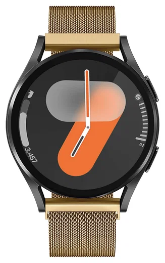 SBG Universeel Smartwatch / Horloge Bandje - Milanees - 22MM - Goud afbeelding 11