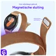 SBG Universeel Smartwatch / Horloge Bandje - Milanees - 22MM - Roze Goud afbeelding 2