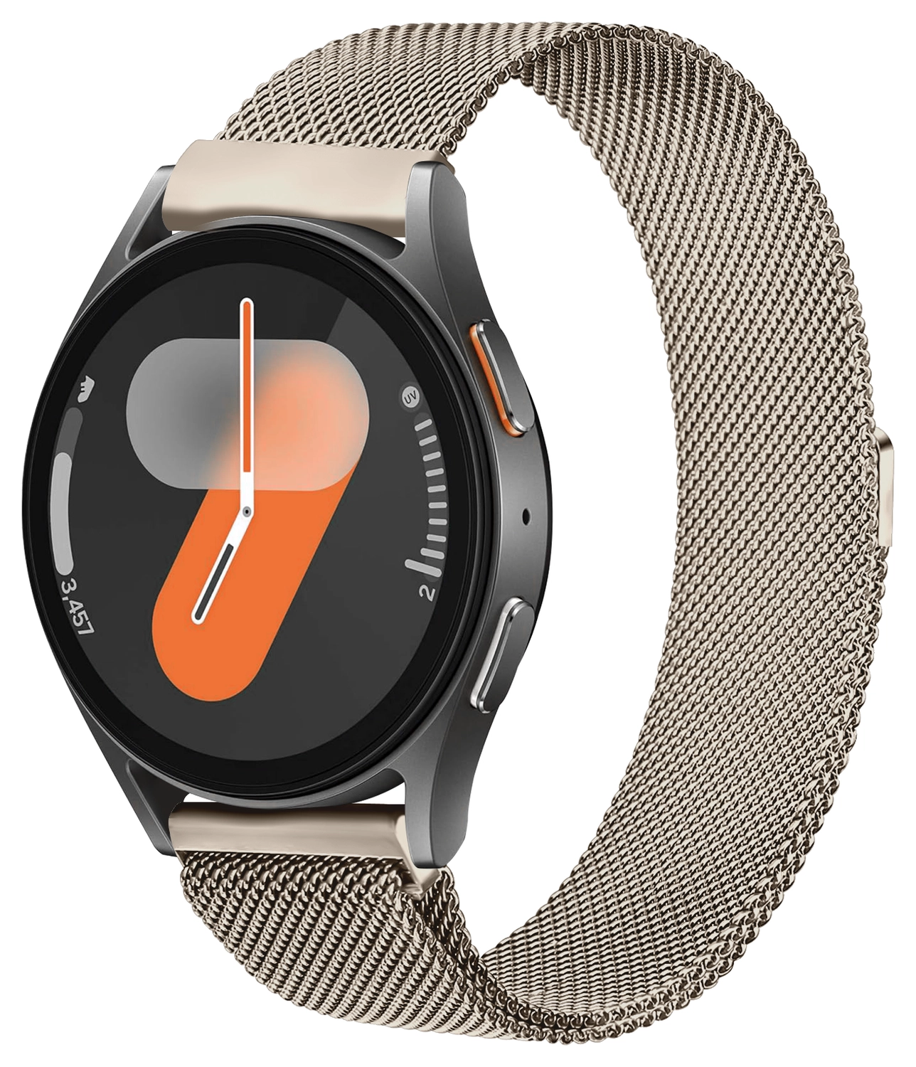 SBG Universeel Smartwatch / Horloge Bandje - Milanees - 22MM - Sterrenlicht afbeelding 1