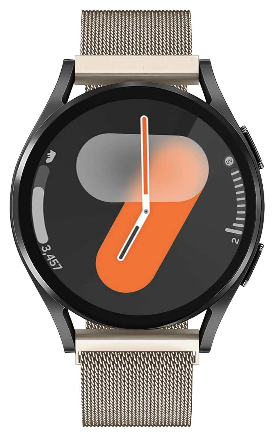 SBG Universeel Smartwatch / Horloge Bandje - Milanees - 22MM - Sterrenlicht afbeelding 11