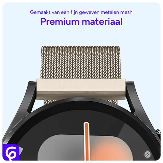 SBG Universeel Smartwatch / Horloge Bandje - Milanees - 22MM - Sterrenlicht afbeelding 3