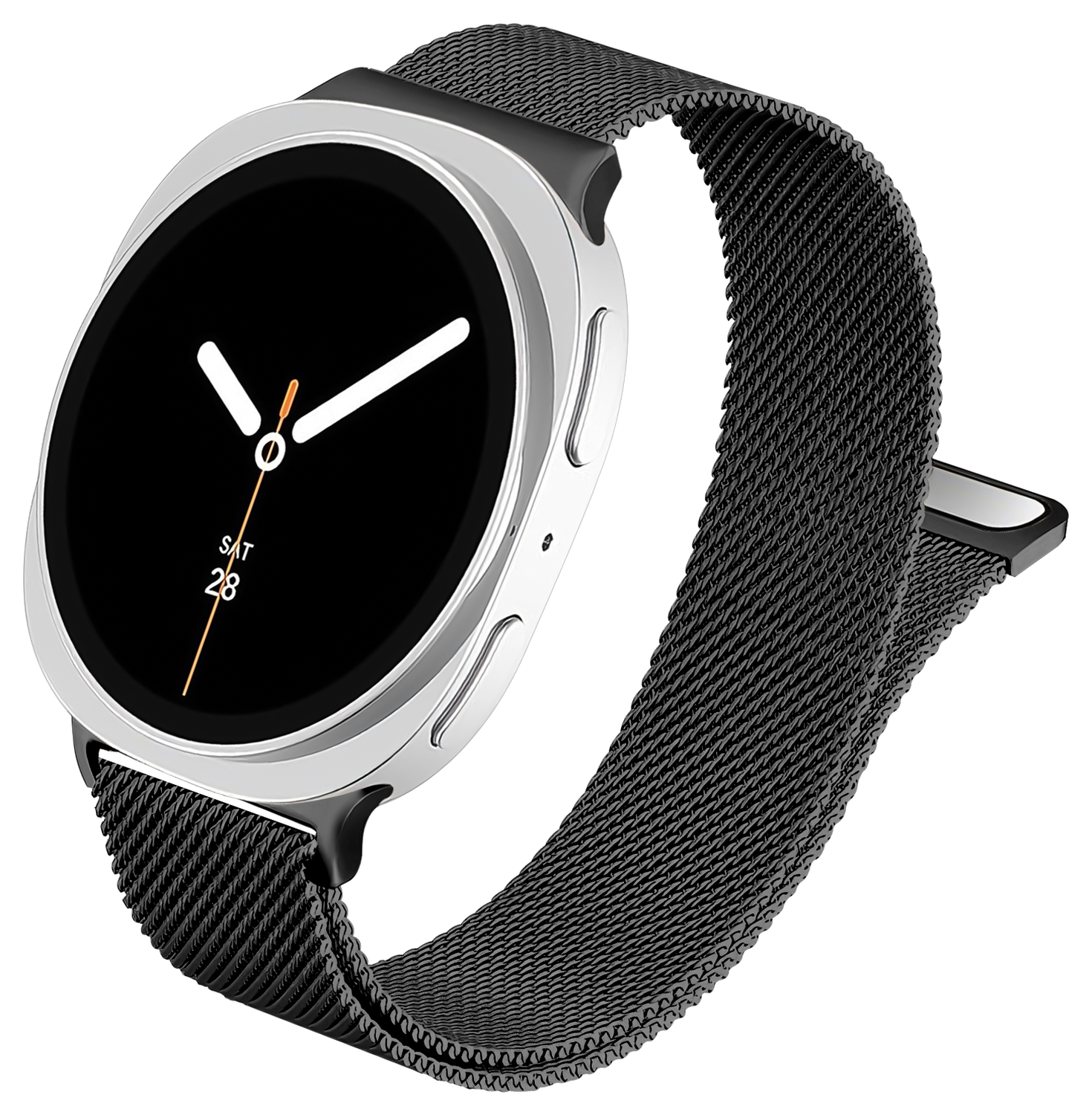 SBG Milanees - Samsung Galaxy Watch 8 Bandje - Zwart afbeelding 10