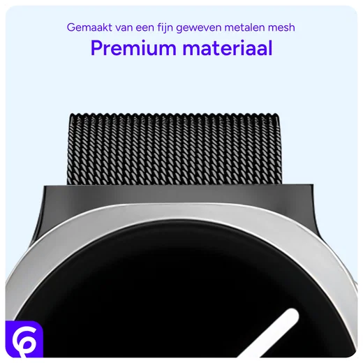 SBG Milanees - Samsung Galaxy Watch 8 Bandje - Zwart afbeelding 5