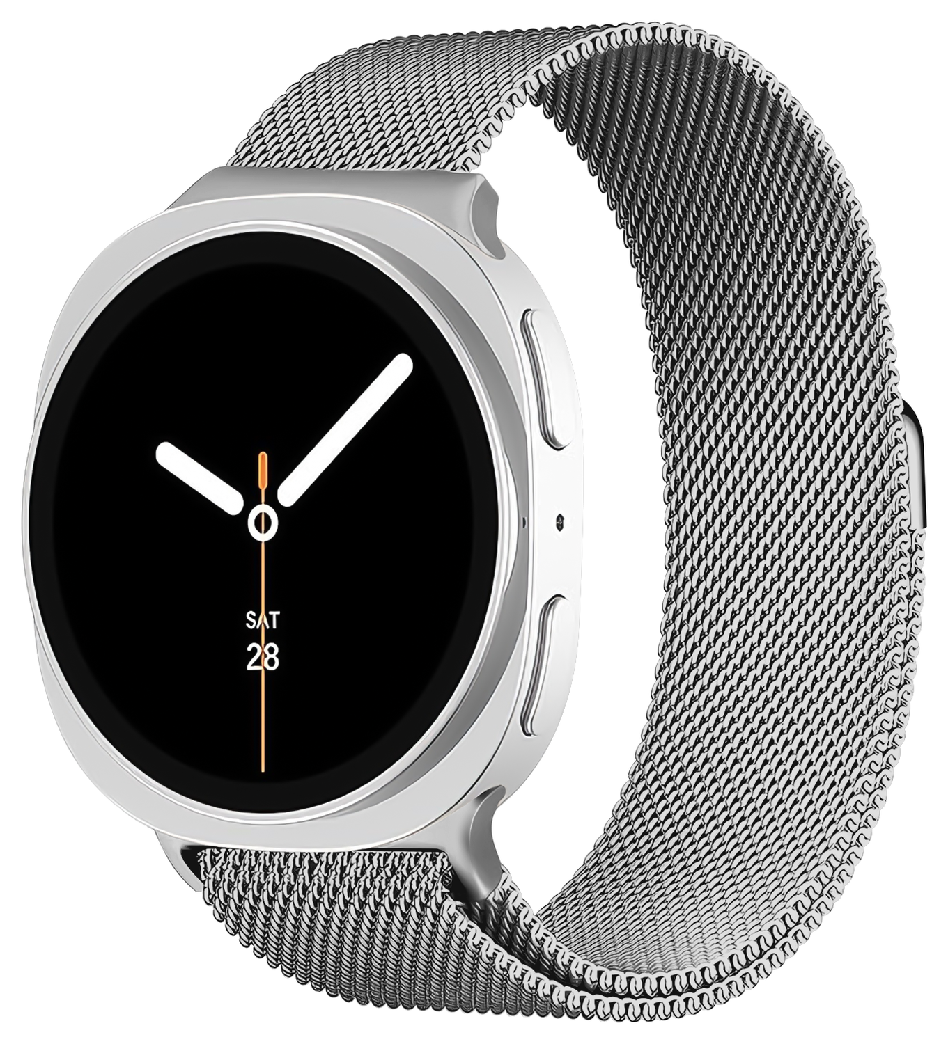 SBG Milanees - Samsung Galaxy Watch 9 / 8 Bandje - Zilver afbeelding 1