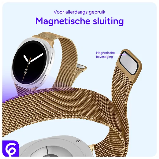 SBG Milanees - Samsung Galaxy Watch 9 / 8 Bandje - Goud afbeelding 2