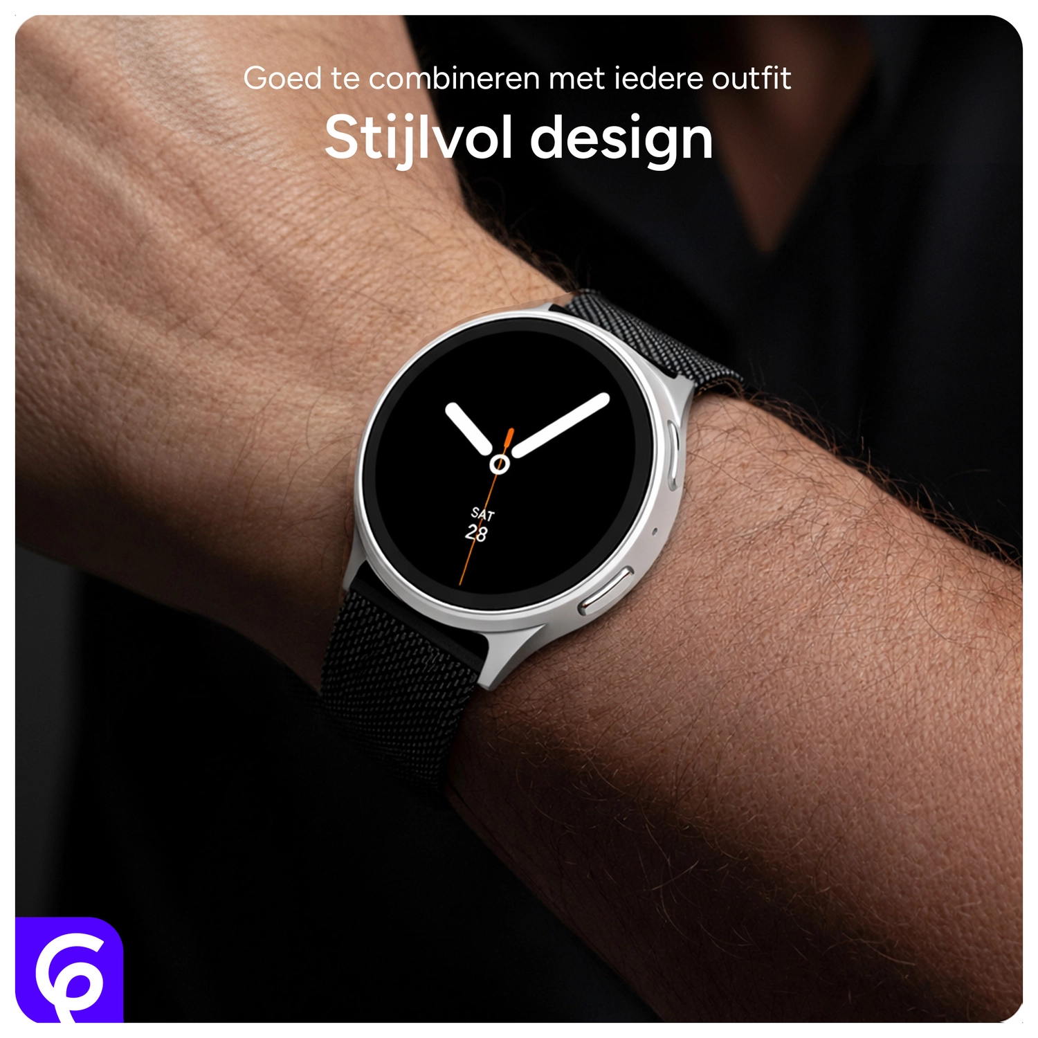 SBG Milanees - Samsung Galaxy Watch 9 / 8 Bandje - Goud afbeelding 4