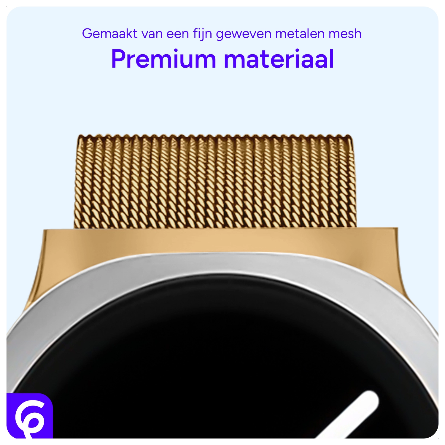 SBG Milanees - Samsung Galaxy Watch 9 / 8 Bandje - Goud afbeelding 5