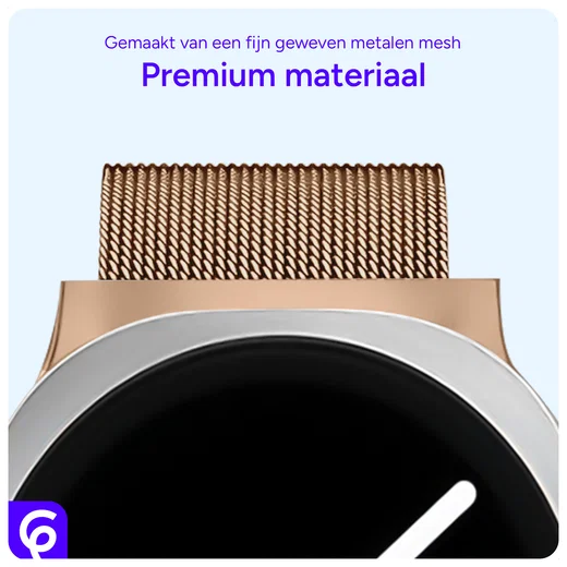 SBG Milanees - Samsung Galaxy Watch 8 Bandje - Roze Goud afbeelding 5