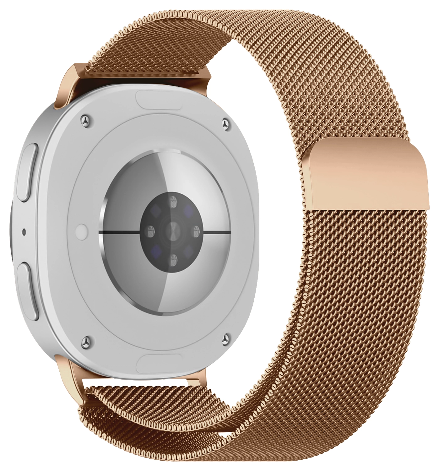 SBG Milanees - Samsung Galaxy Watch 8 Bandje - Roze Goud afbeelding 9