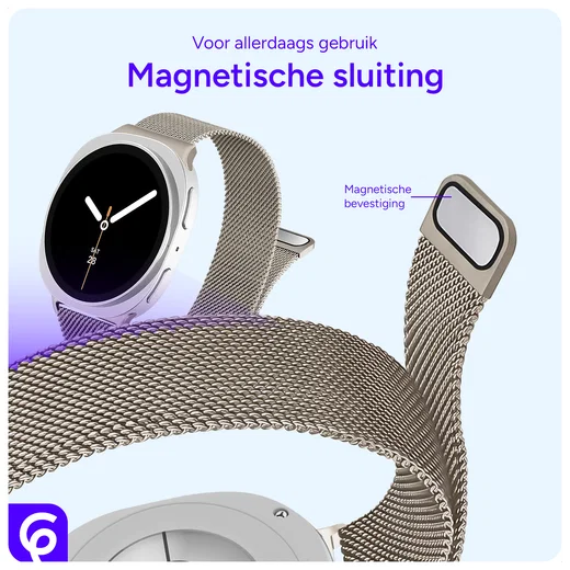 SBG Milanees - Samsung Galaxy Watch 9 / 8 Bandje - Sterrenlicht afbeelding 3