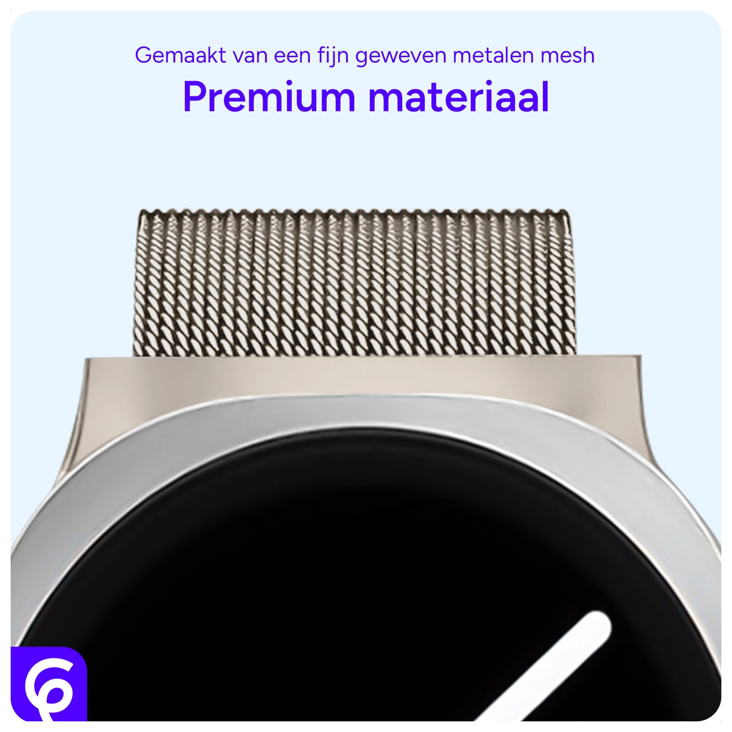 SBG Milanees - Samsung Galaxy Watch 9 / 8 Bandje - Sterrenlicht afbeelding 5