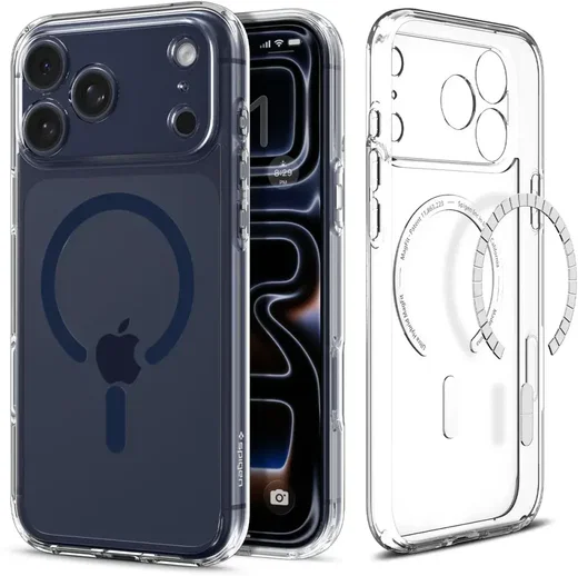 Spigen Ultra Hybrid MagFit Apple iPhone 17 Pro Hoesje MagSafe Transparant afbeelding 1