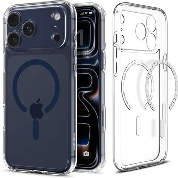 Spigen Ultra Hybrid MagFit Apple iPhone 17 Pro Hoesje MagSafe Transparant