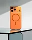 Spigen Ultra Hybrid MagFit iPhone 17 Pro Max Hoesje MagSafe Transparant Oranje afbeelding 8