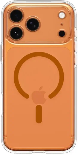 Spigen Ultra Hybrid MagFit Apple iPhone 17 Pro Hoesje MagSafe Transparant Oranje afbeelding 4