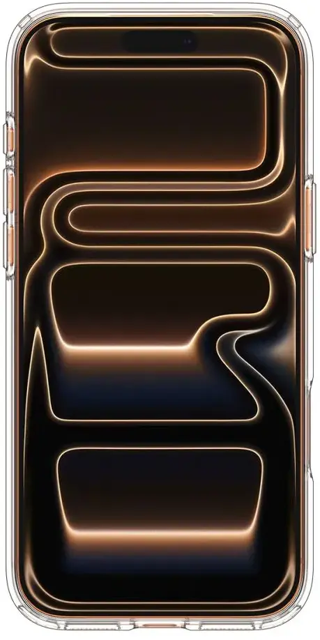 Spigen Ultra Hybrid MagFit Apple iPhone 17 Pro Hoesje MagSafe Transparant Oranje afbeelding 5