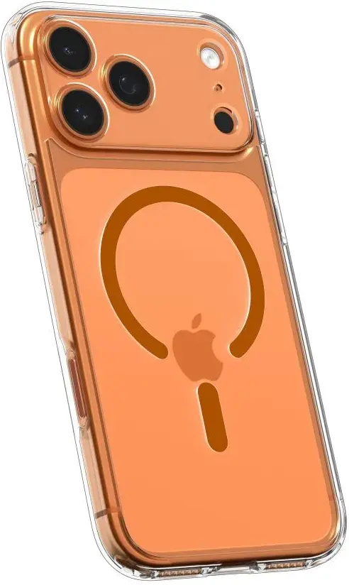 Spigen Ultra Hybrid MagFit Apple iPhone 17 Pro Hoesje MagSafe Transparant Oranje afbeelding 7