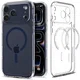 Spigen Ultra Hybrid MagFit iPhone 17 Pro Max Hoesje MagSafe Transparant Blauw