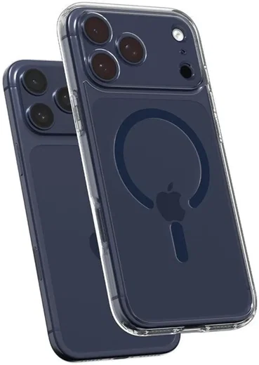 Spigen Ultra Hybrid MagFit iPhone 17 Pro Max Hoesje MagSafe Transparant Blauw afbeelding 3