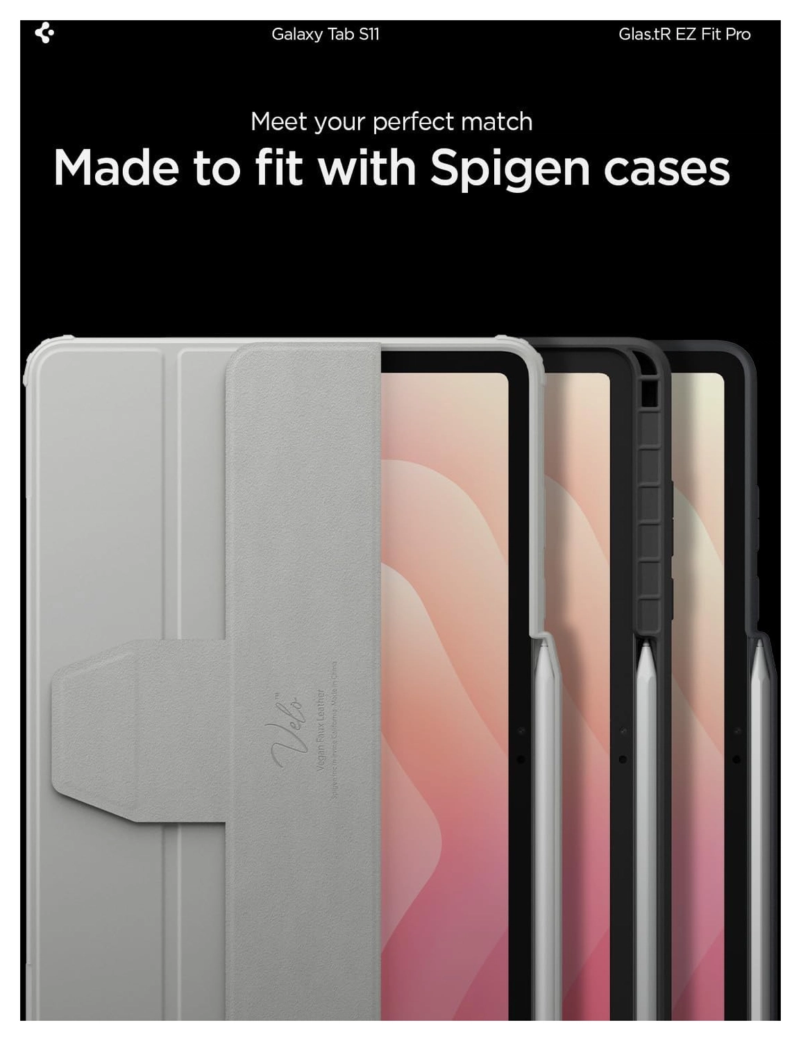 Spigen EZ Fit GLAS.tR Samsung Galaxy Tab S11 Screen Protector 1-Pack afbeelding 6